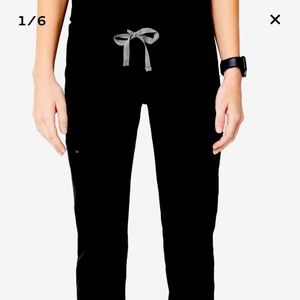 Figs scrub black pants